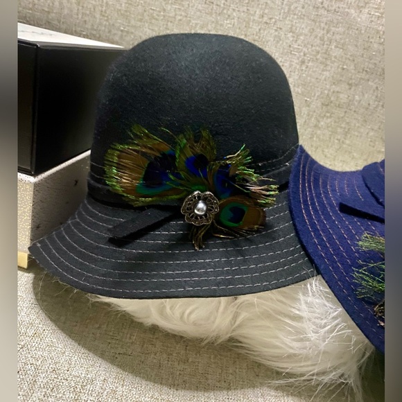 🦚ñCallanan American estyle hat(NWT)
Structured Brim Cloche with Bow Accent🦚#MI - Picture 6 of 10